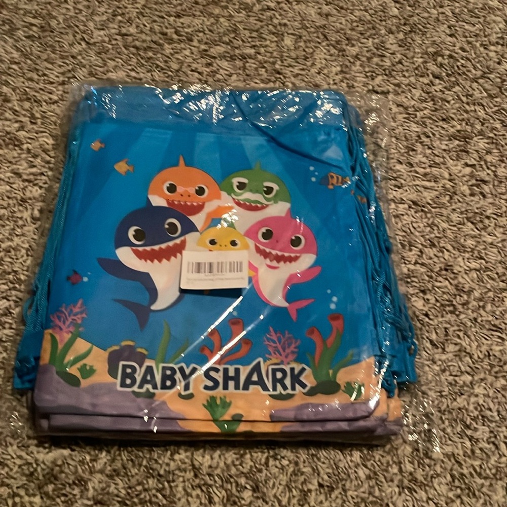 Baby shark party favor bags